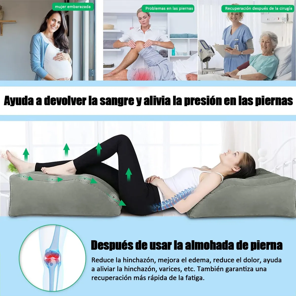 Cojín relajante para piernas - Alivio y Descanso - Sizika Store - Imagen 4