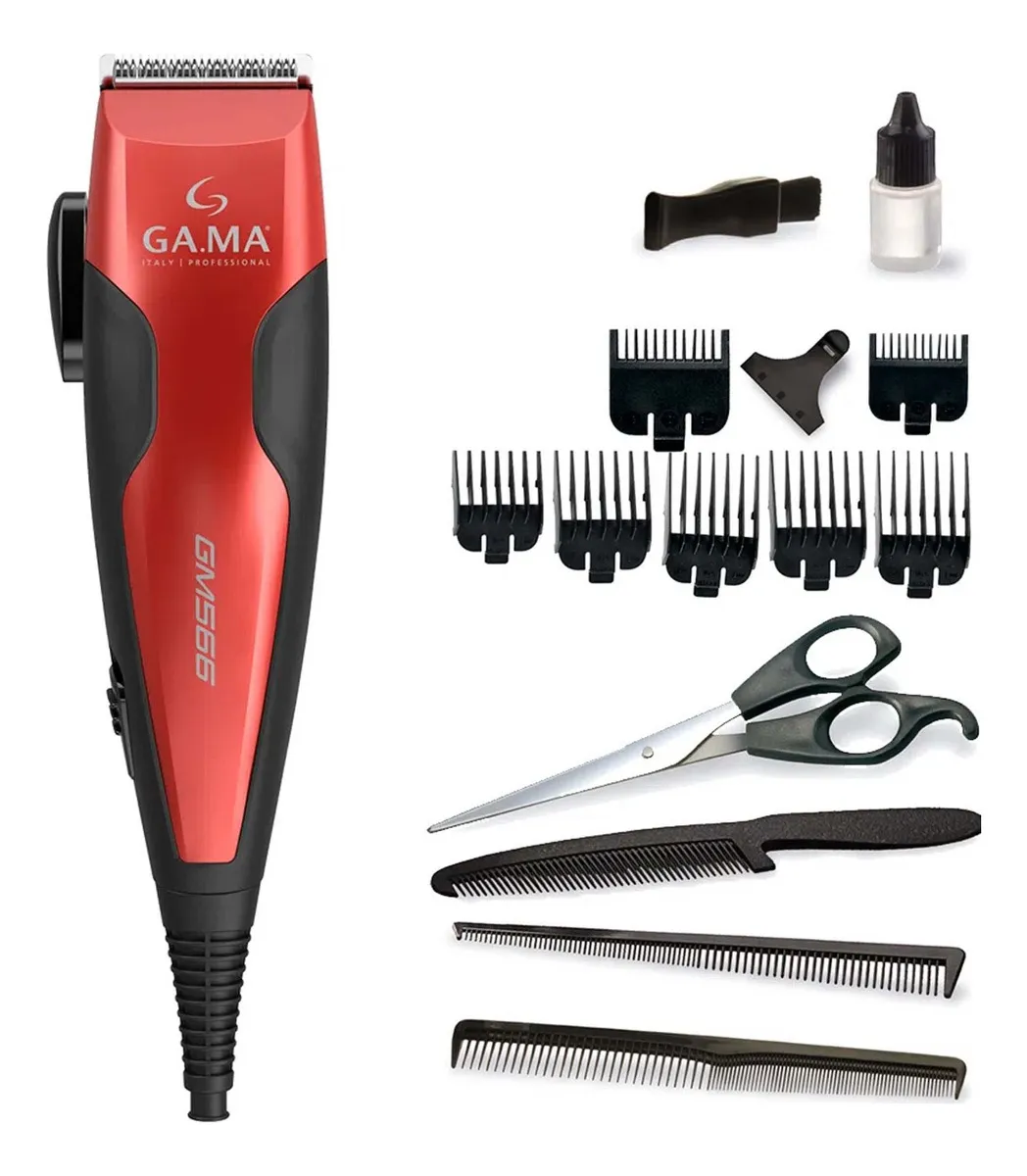 Máquina Cortapelo GA.MA Italy GM 566 profesional roja