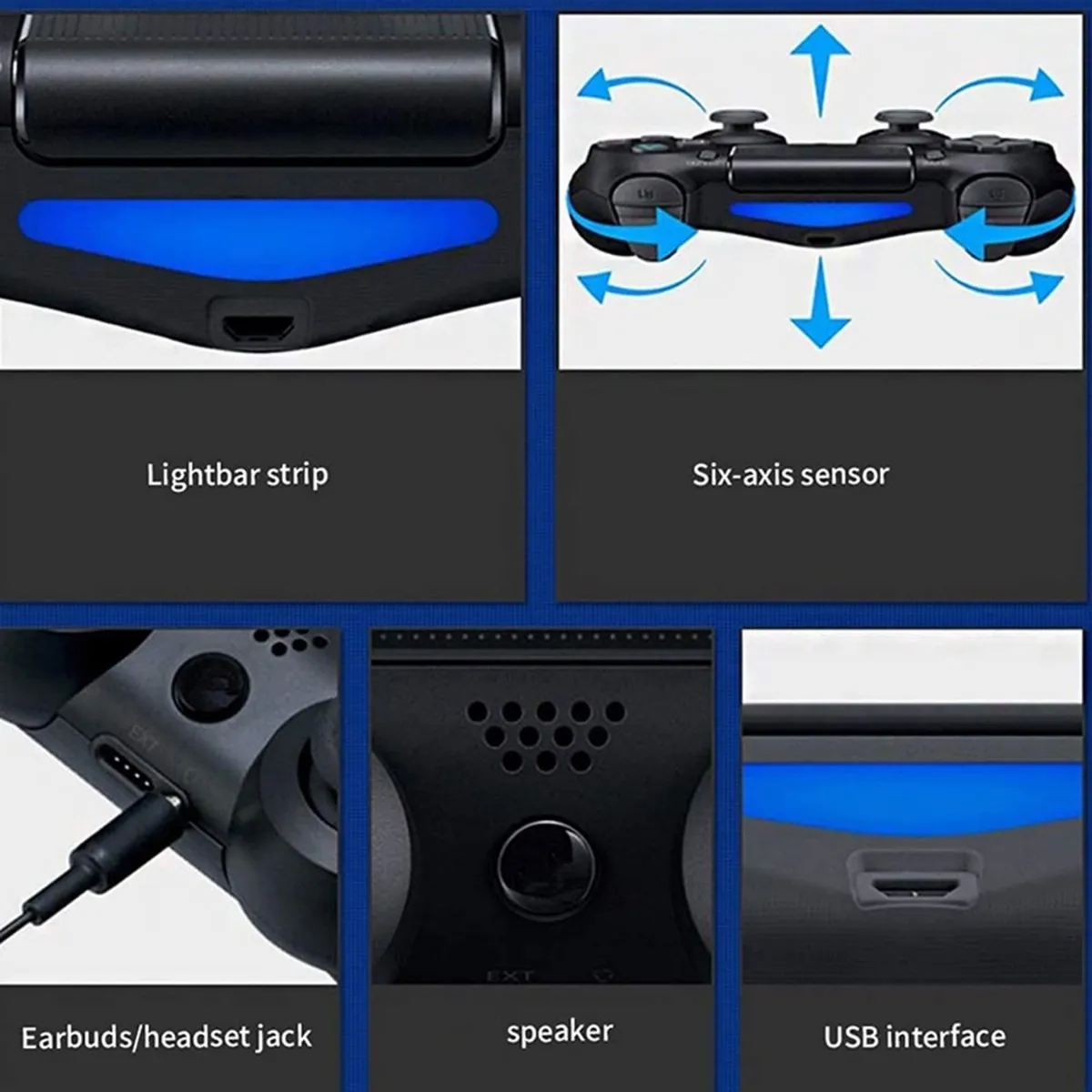 Joystick inalambrico con doble vibración PS4 - DualShock 4 - Imagen 4