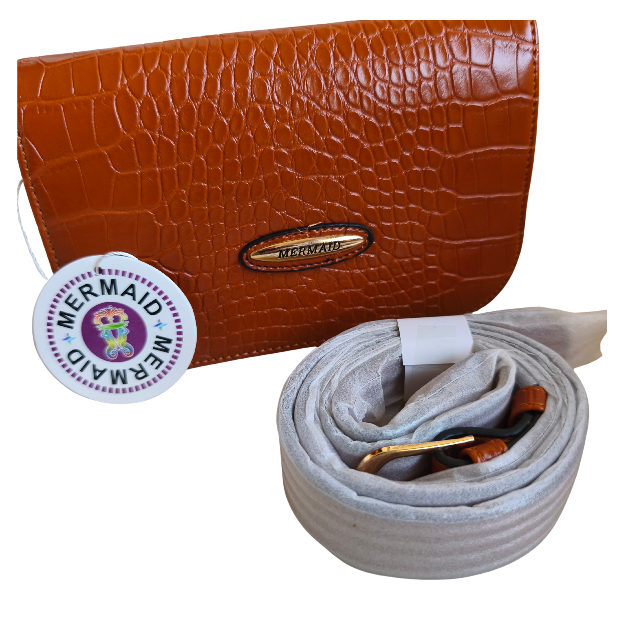 Banano Chic Croco color caramelo convertible 2 en 1.