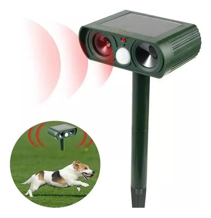 Repelente de animales Ultra-Sonico Solar - Protección Jardín